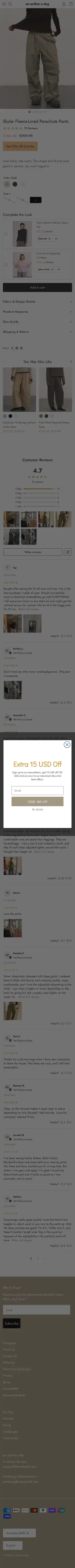 an action a day landing page