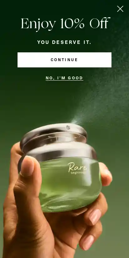 Rare Beauty landing page