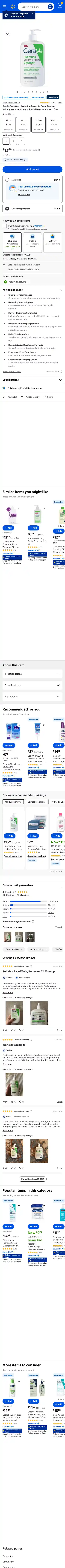 CeraVe Skincare landing page