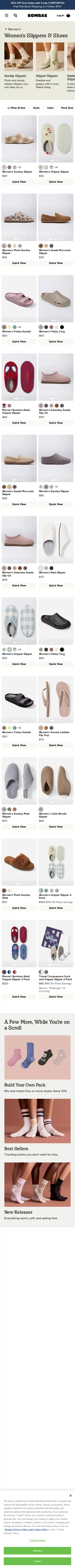 Bombas landing page