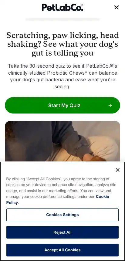 PetLab Co. landing page