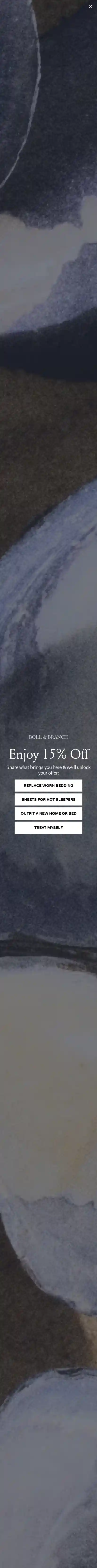 Boll & Branch landing page
