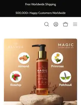 Besque landing page, scored 81 out of 100