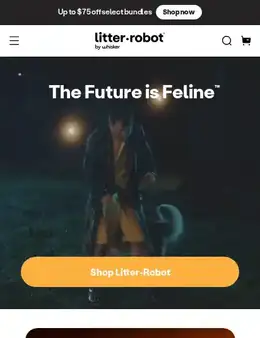 Litter-Robot by Whisker landing page, scored 78 out of 100