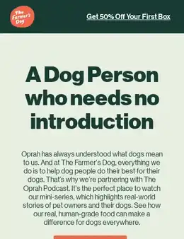 The Farmer's Dog landing page, scored 78 out of 100